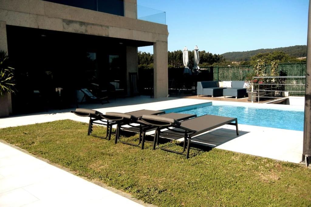 Chalet de diseño moderno en Sanxenxo Exterior foto